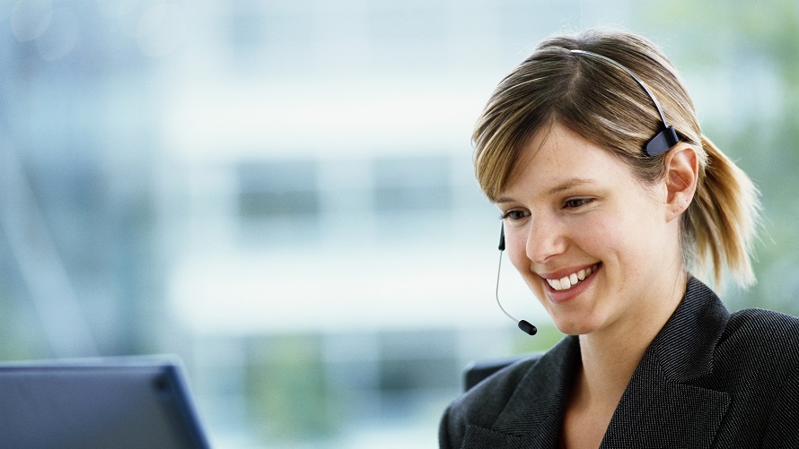 A contact person in a callcenter A contact person in a callcenter